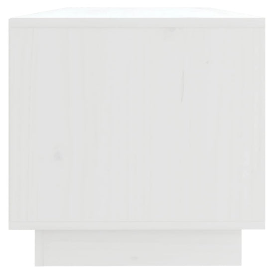 Tv-meubel 90x35x35 cm massief grenenhout wit MeubelReus