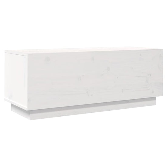 Tv-meubel 90x35x35 cm massief grenenhout wit MeubelReus