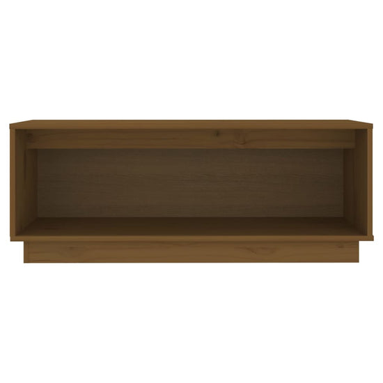 Tv-meubel 90x35x35 cm massief grenenhout honingbruin MeubelReus