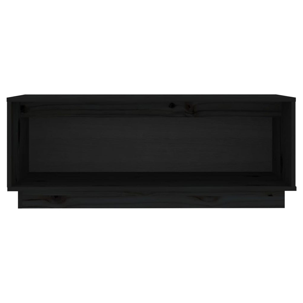 Tv-meubel 90x35x35 cm massief grenenhout zwart MeubelReus