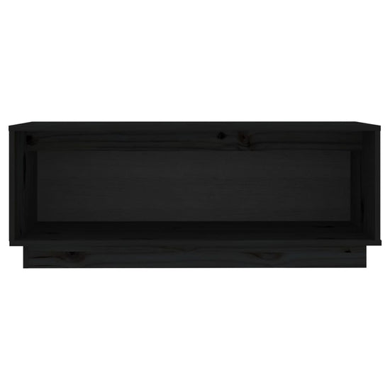 Tv-meubel 90x35x35 cm massief grenenhout zwart MeubelReus