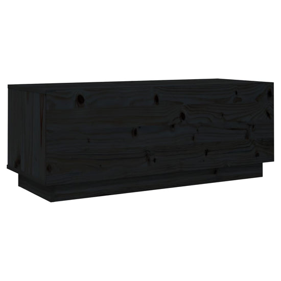 Tv-meubel 90x35x35 cm massief grenenhout zwart MeubelReus