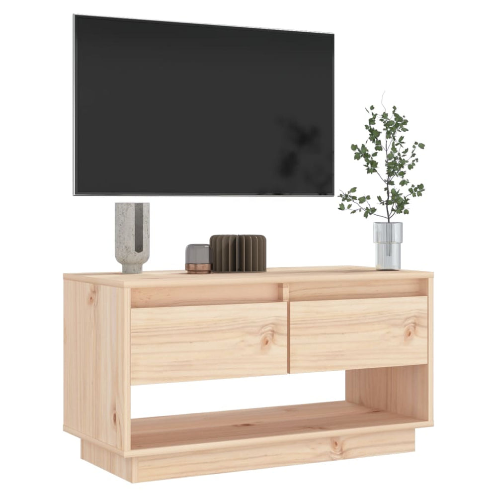 Tv-meubel 74x34x40 cm massief grenenhout MeubelReus