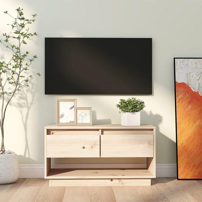 Tv-meubel 74x34x40 cm massief grenenhout MeubelReus