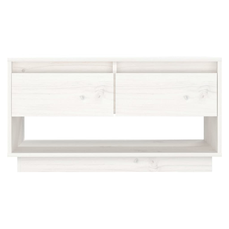 Tv-meubel 74x34x40 cm massief grenenhout wit MeubelReus
