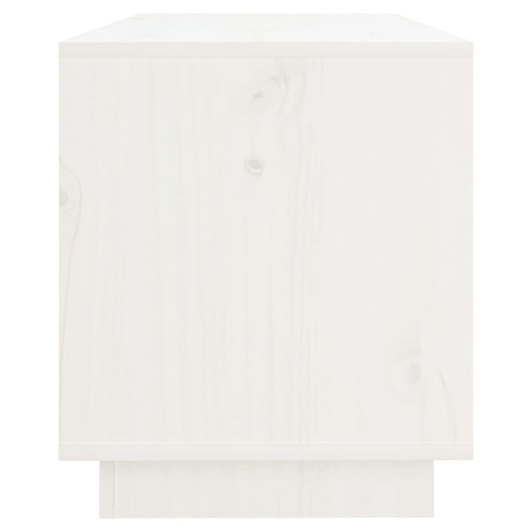 Tv-meubel 74x34x40 cm massief grenenhout wit MeubelReus
