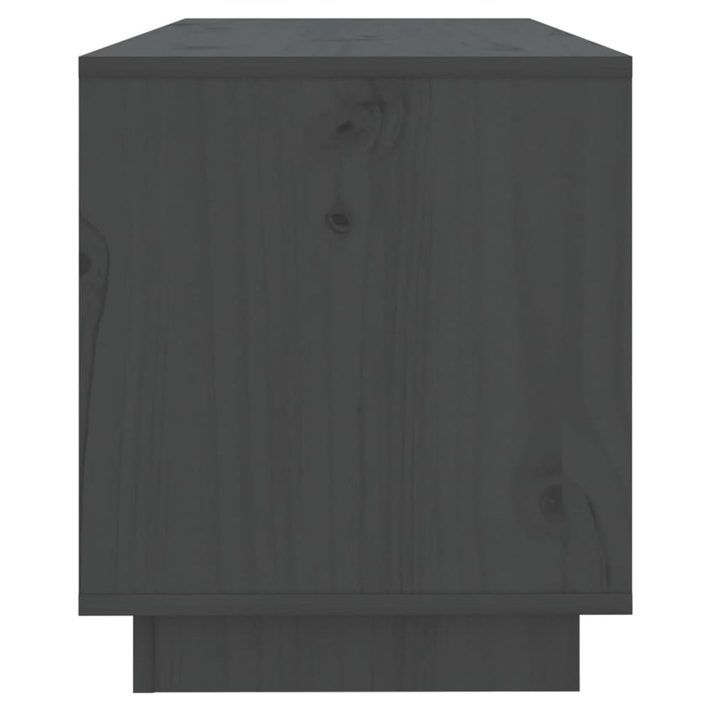 Tv-meubel 74x34x40 cm massief grenenhout grijs MeubelReus