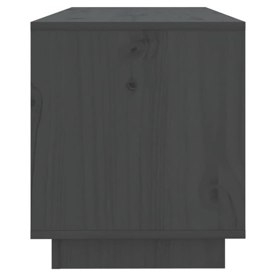 Tv-meubel 74x34x40 cm massief grenenhout grijs MeubelReus