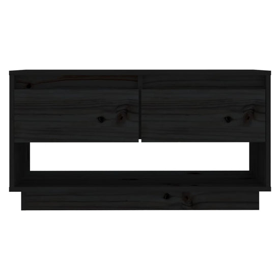 Tv-meubel 74x34x40 cm massief grenenhout zwart MeubelReus