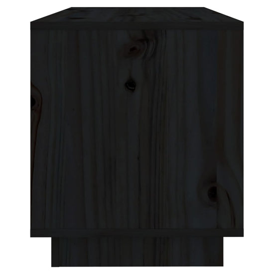 Tv-meubel 74x34x40 cm massief grenenhout zwart MeubelReus