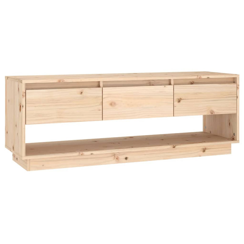 Tv-meubel 110,5x34x40 cm massief grenenhout MeubelReus