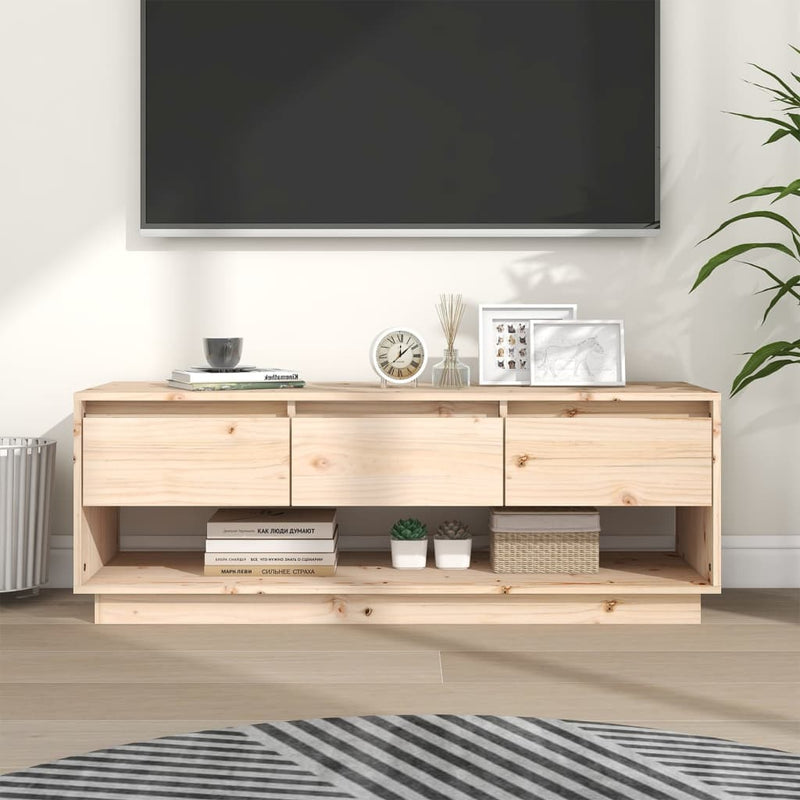 Tv-meubel 110,5x34x40 cm massief grenenhout MeubelReus