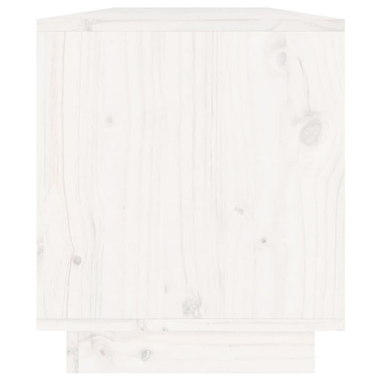 Tv-meubel 110,5x34x40 cm massief grenenhout wit MeubelReus
