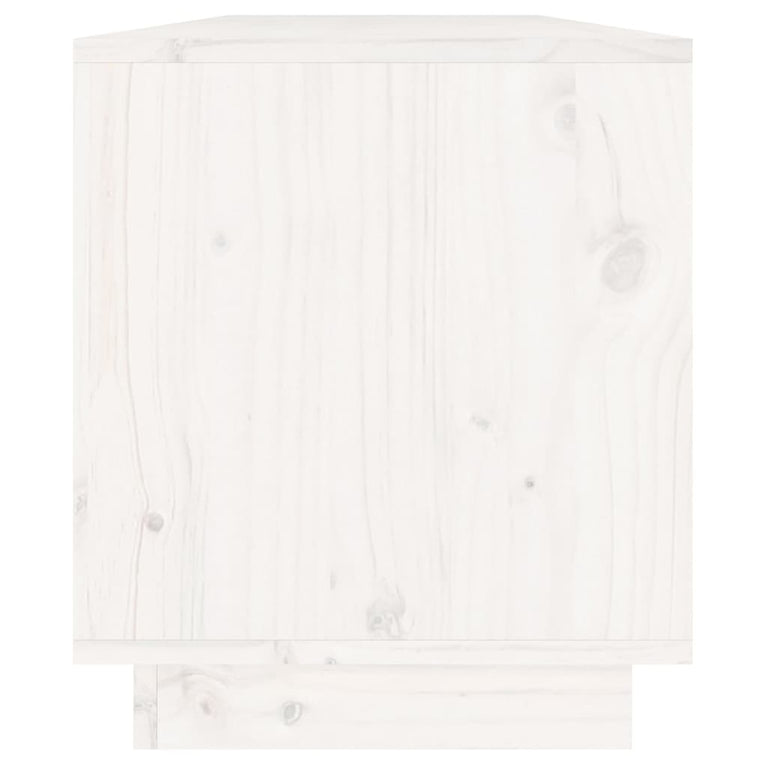 Tv-meubel 110,5x34x40 cm massief grenenhout wit MeubelReus