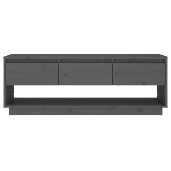 Tv-meubel 110,5x34x40 cm massief grenenhout grijs MeubelReus