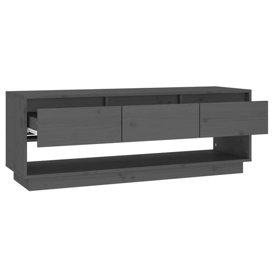 Tv-meubel 110,5x34x40 cm massief grenenhout grijs MeubelReus