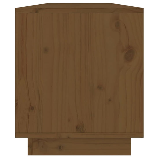 Tv-meubel 110,5x34x40 cm massief grenenhout honingbruin MeubelReus