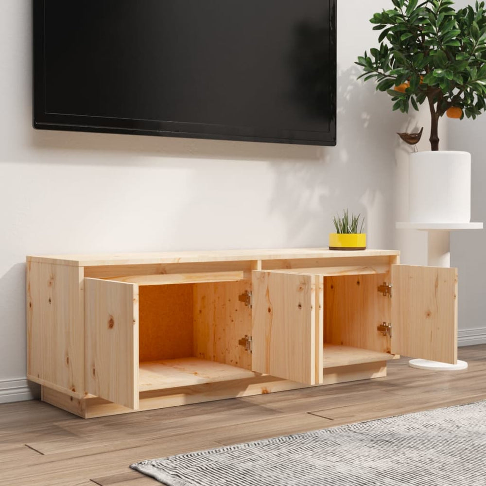 Tv-meubel 110x34x40 cm massief grenenhout MeubelReus