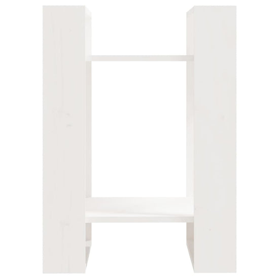 Boekenkast/kamerscherm 41x35x57 cm massief grenenhout wit MeubelReus