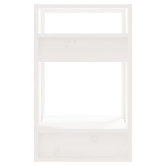 Boekenkast/kamerscherm 41x35x57 cm massief grenenhout wit MeubelReus