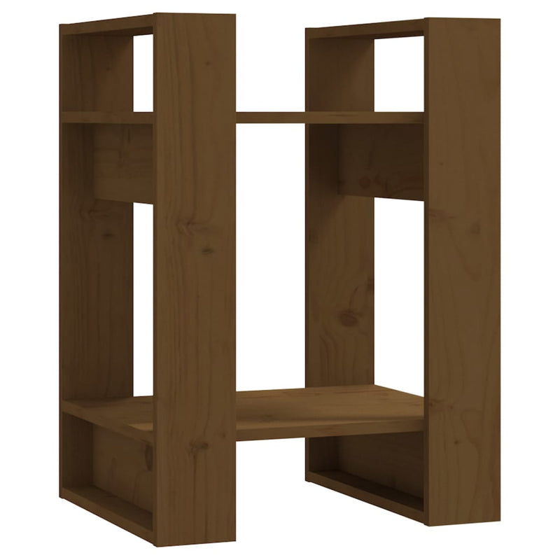 Boekenkast/kamerscherm 41x35x57 cm grenenhout honingbruin MeubelReus