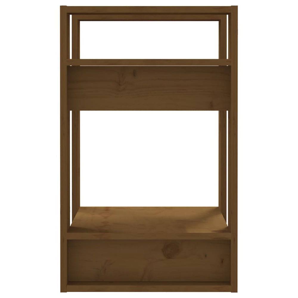 Boekenkast/kamerscherm 41x35x57 cm grenenhout honingbruin MeubelReus