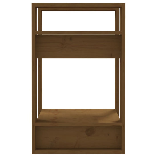Boekenkast/kamerscherm 41x35x57 cm grenenhout honingbruin MeubelReus