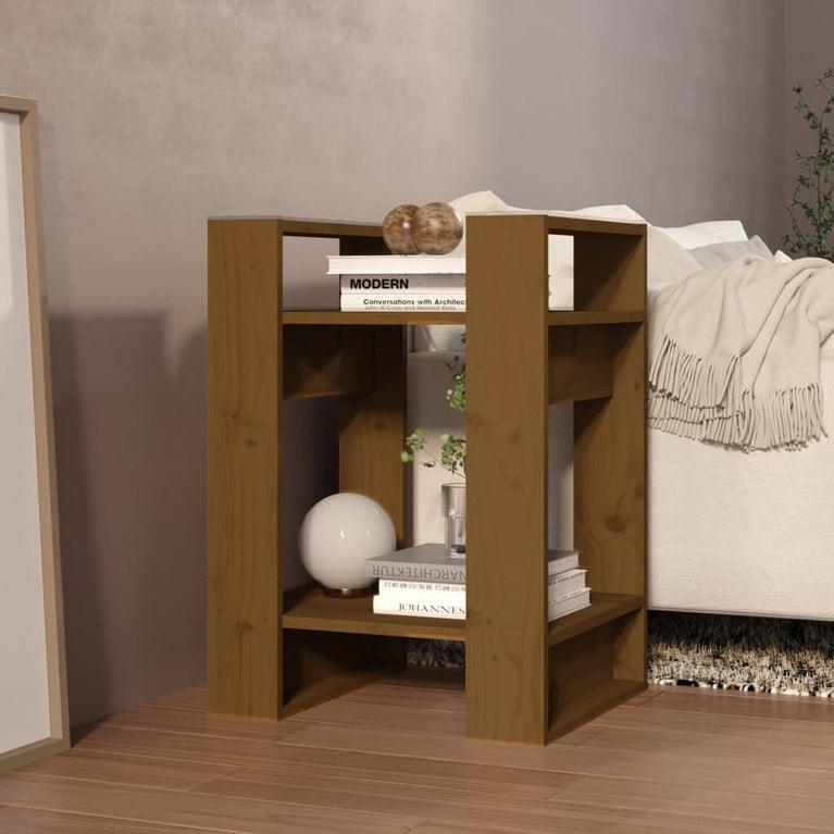 Boekenkast/kamerscherm 41x35x57 cm grenenhout honingbruin MeubelReus