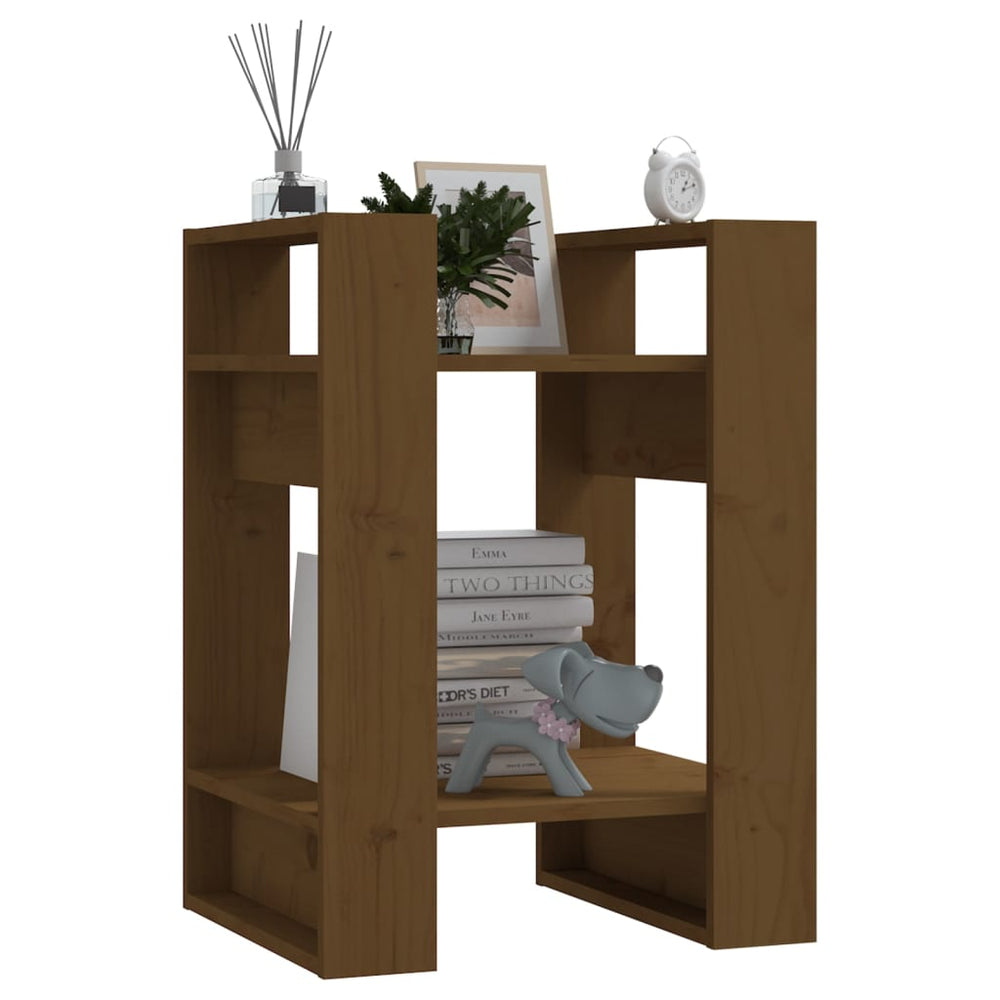 Boekenkast/kamerscherm 41x35x57 cm grenenhout honingbruin MeubelReus