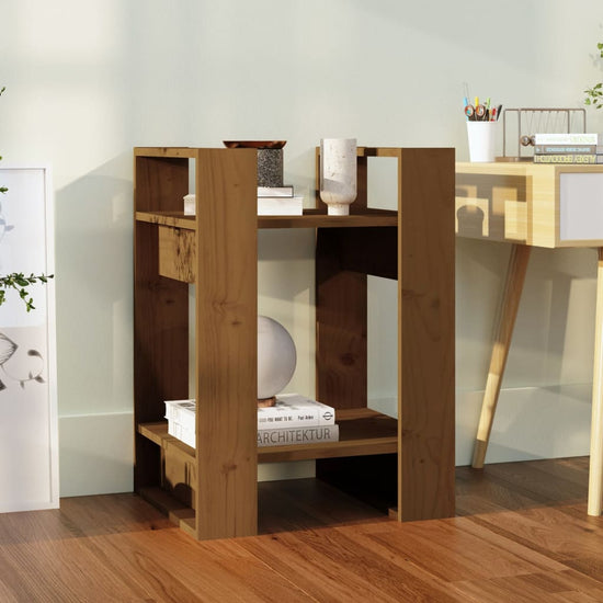 Boekenkast/kamerscherm 41x35x57 cm grenenhout honingbruin MeubelReus