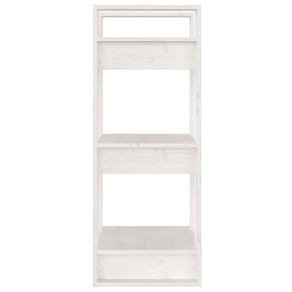 Boekenkast/kamerscherm 41x35x91 cm massief grenenhout wit MeubelReus