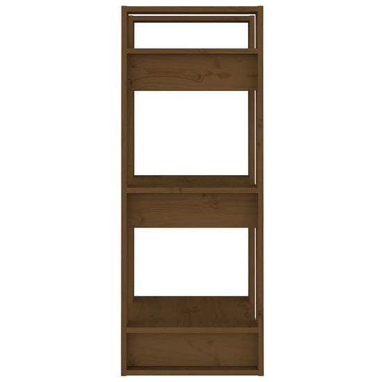 Boekenkast/kamerscherm 41x35x91 cm massief hout honingbruin MeubelReus