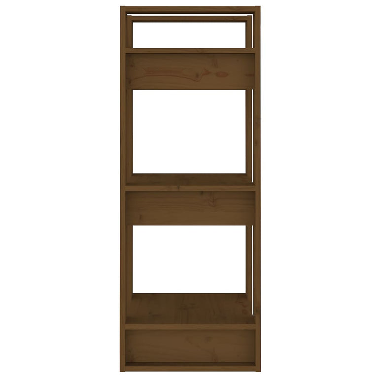 Boekenkast/kamerscherm 41x35x91 cm massief hout honingbruin MeubelReus