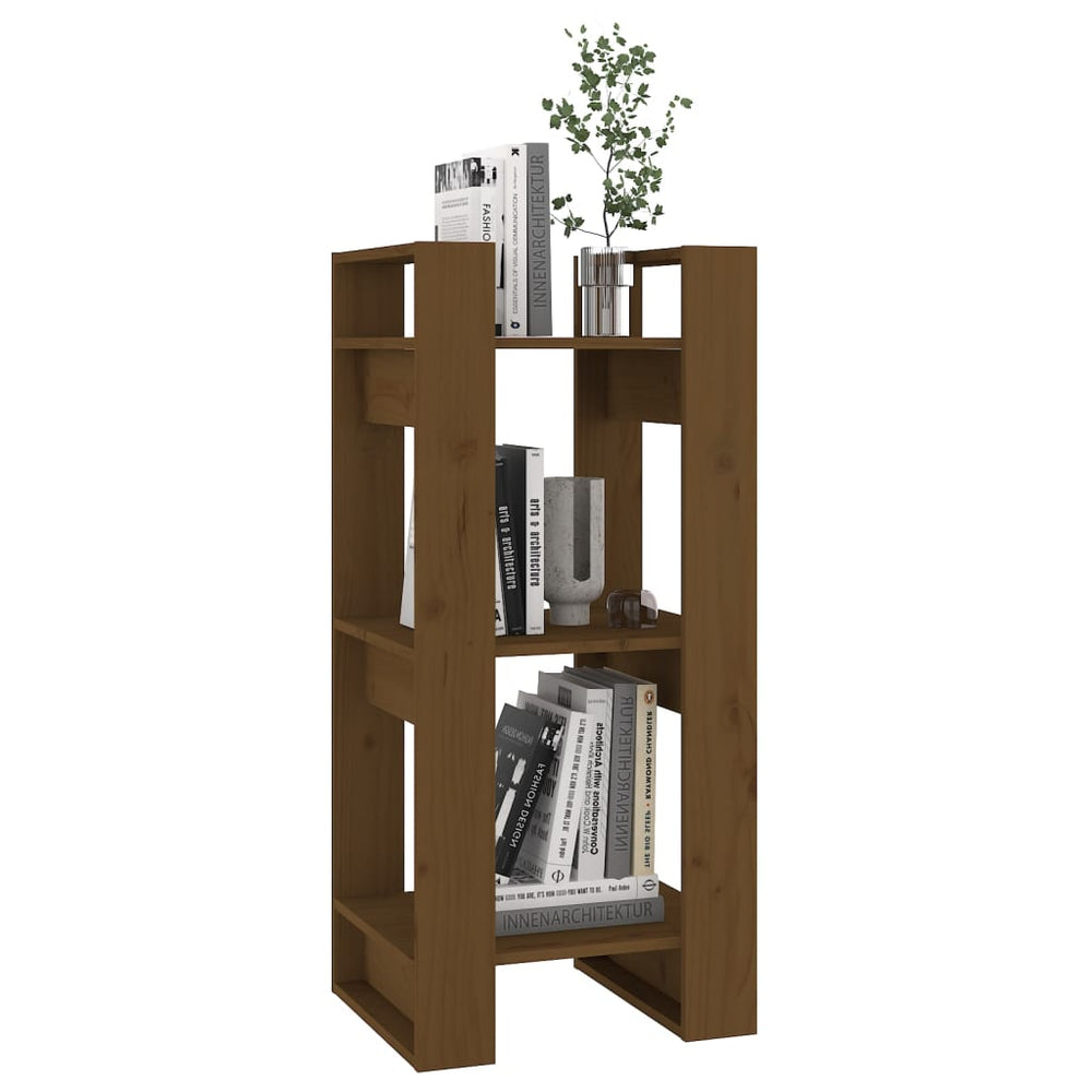 Boekenkast/kamerscherm 41x35x91 cm massief hout honingbruin MeubelReus