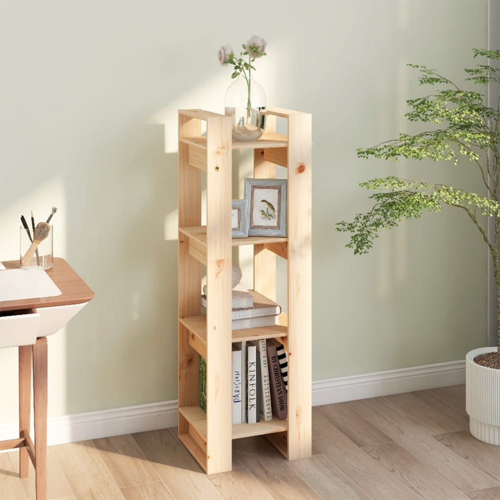 Boekenkast/kamerscherm 41x35x125 cm massief grenenhout MeubelReus