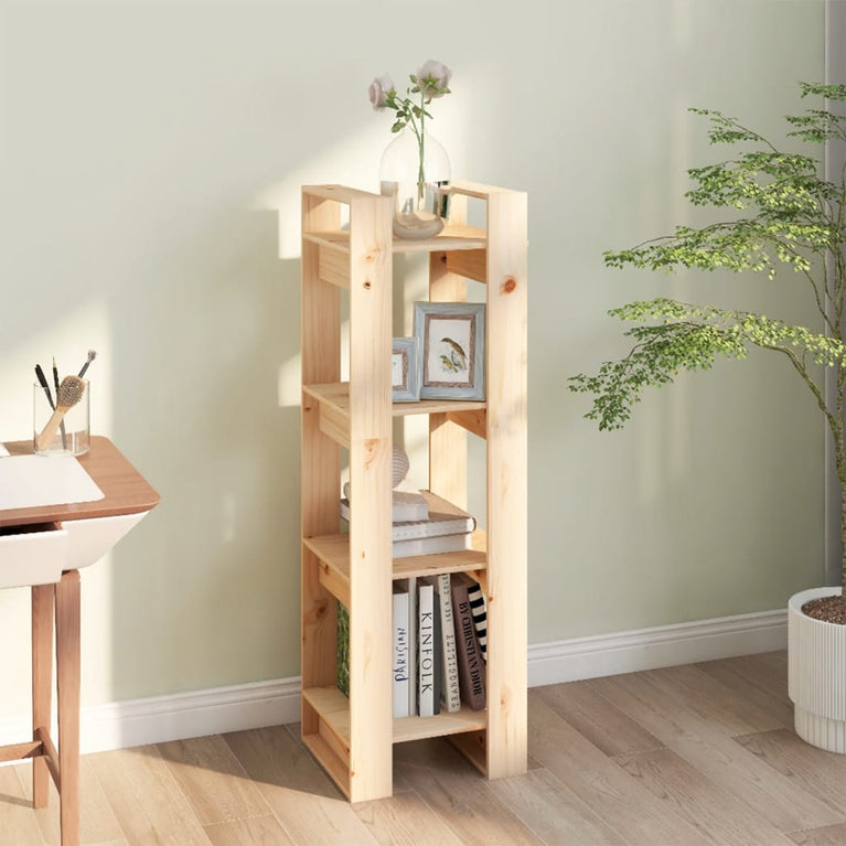 Boekenkast/kamerscherm 41x35x125 cm massief grenenhout MeubelReus