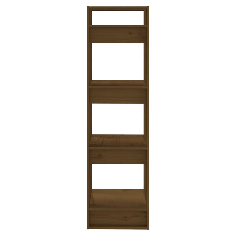 Boekenkast/kamerscherm 41x35x125 cm massief hout honingbruin MeubelReus