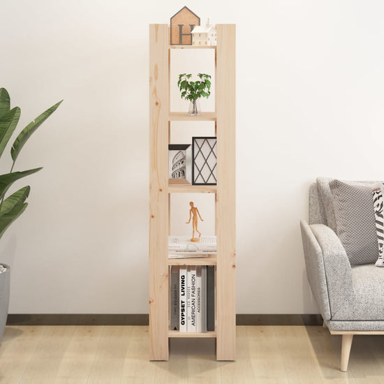 Boekenkast/kamerscherm 41x35x160 cm massief grenenhout MeubelReus