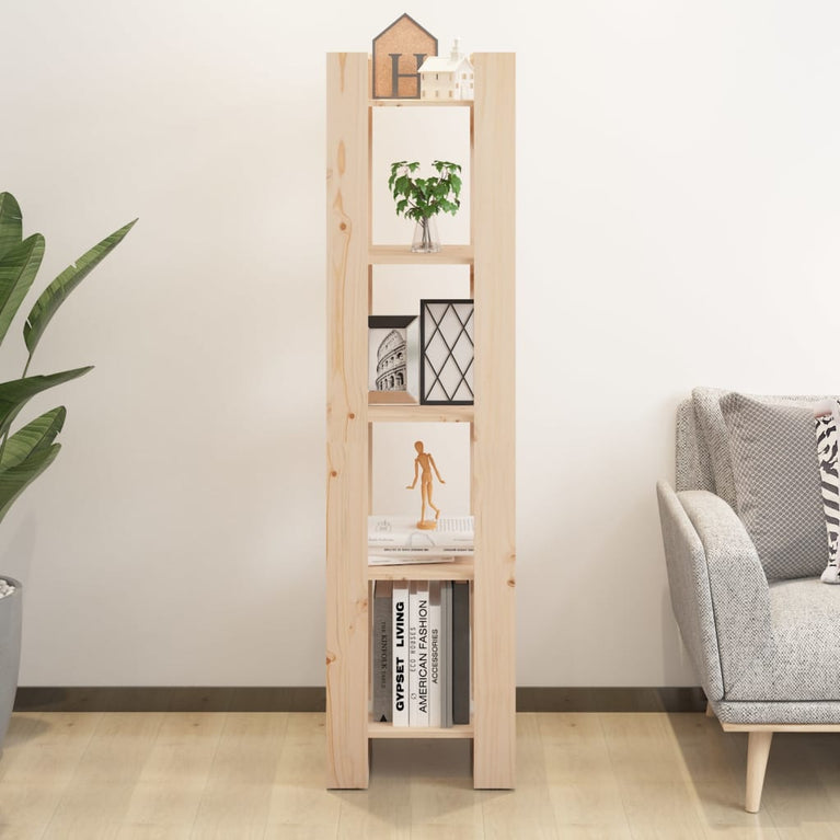 Boekenkast/kamerscherm 41x35x160 cm massief grenenhout MeubelReus