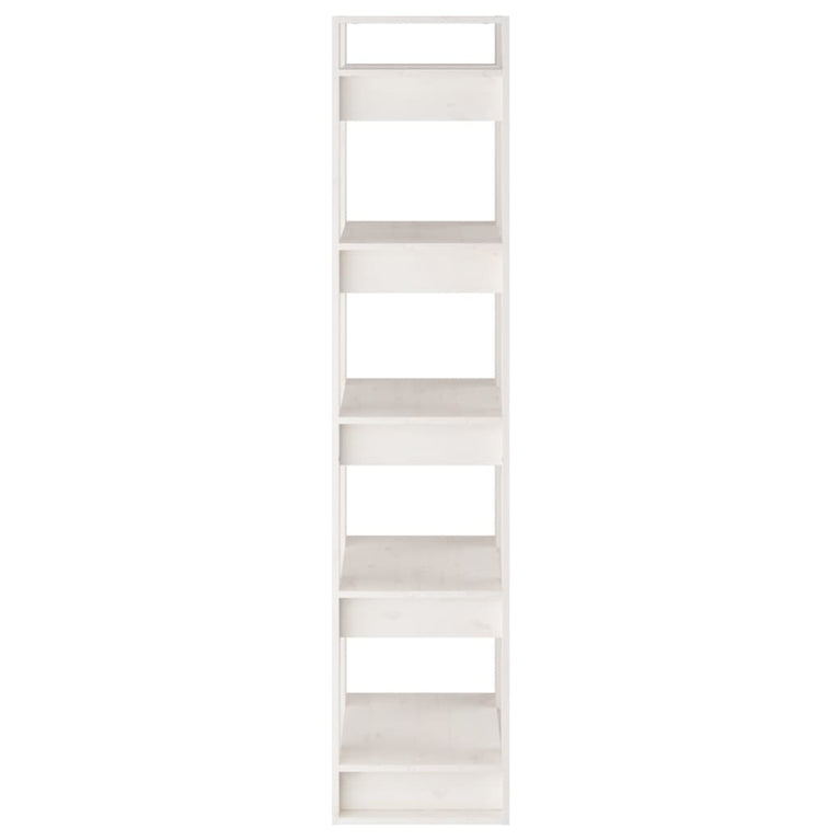 Boekenkast/kamerscherm 41x35x160 cm massief grenenhout wit MeubelReus