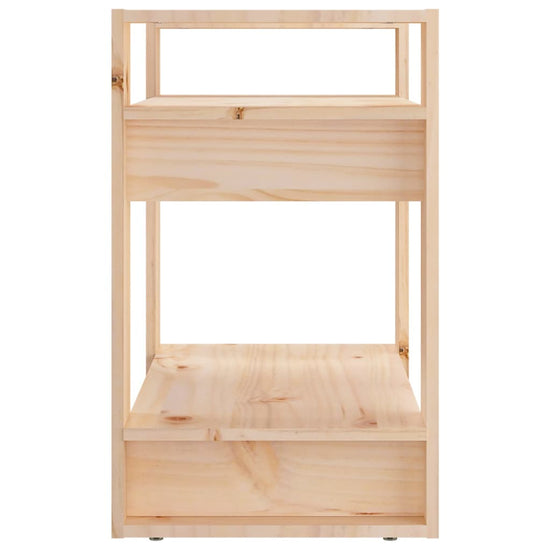 Boekenkast/kamerscherm 60x35x57 cm massief grenenhout MeubelReus