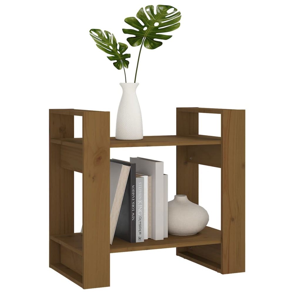 Boekenkast/kamerscherm 60x35x57 cm massief hout honingbruin MeubelReus