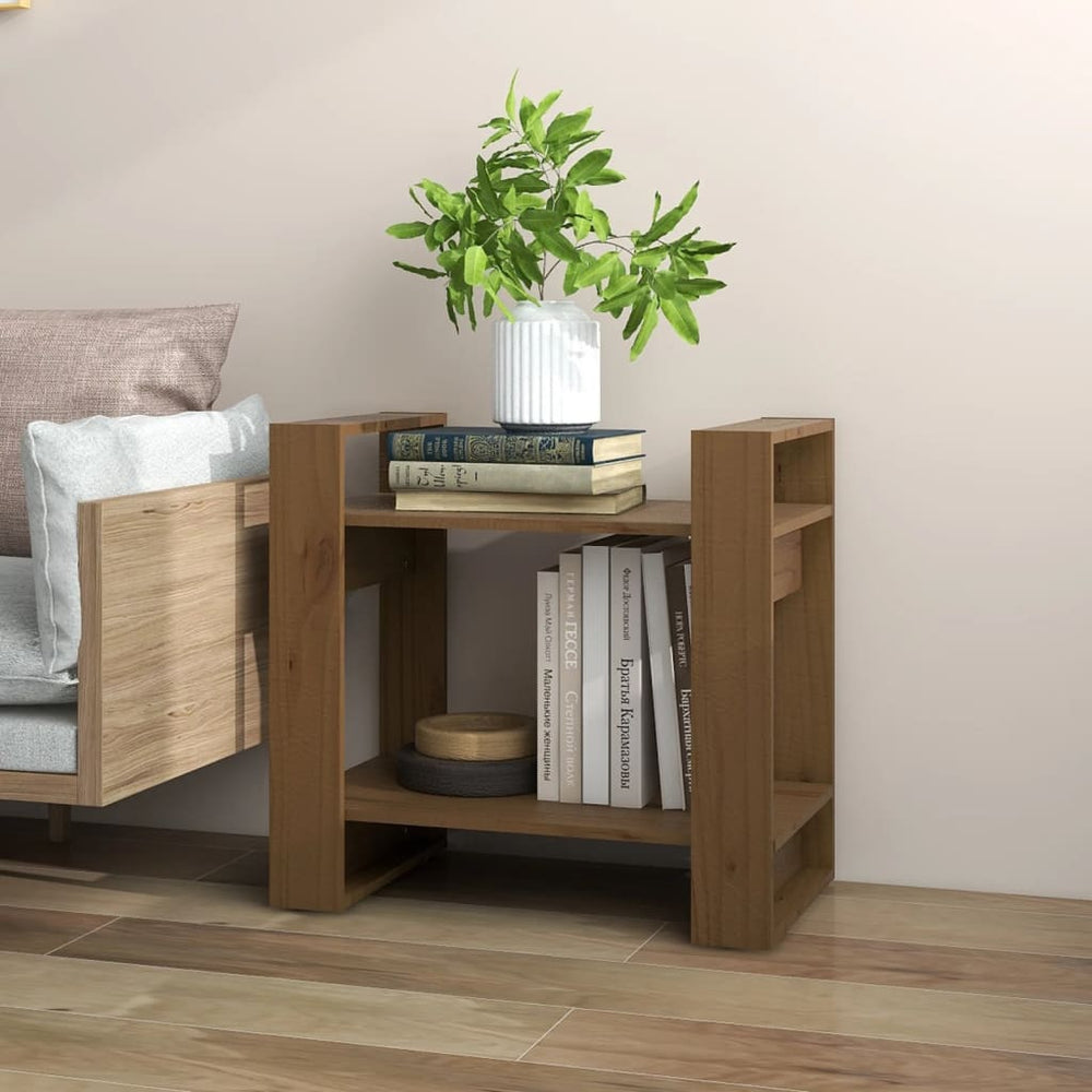 Boekenkast/kamerscherm 60x35x57 cm massief hout honingbruin MeubelReus