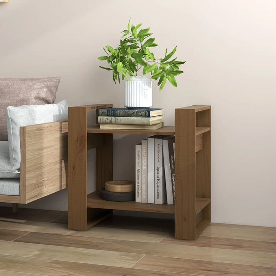 Boekenkast/kamerscherm 60x35x57 cm massief hout honingbruin MeubelReus
