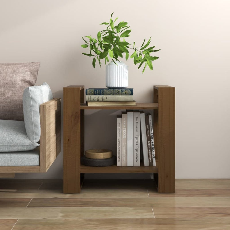 Boekenkast/kamerscherm 60x35x57 cm massief hout honingbruin MeubelReus