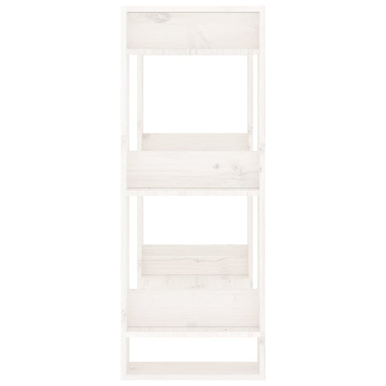 Boekenkast/kamerscherm 60x35x91 cm massief grenenhout wit MeubelReus