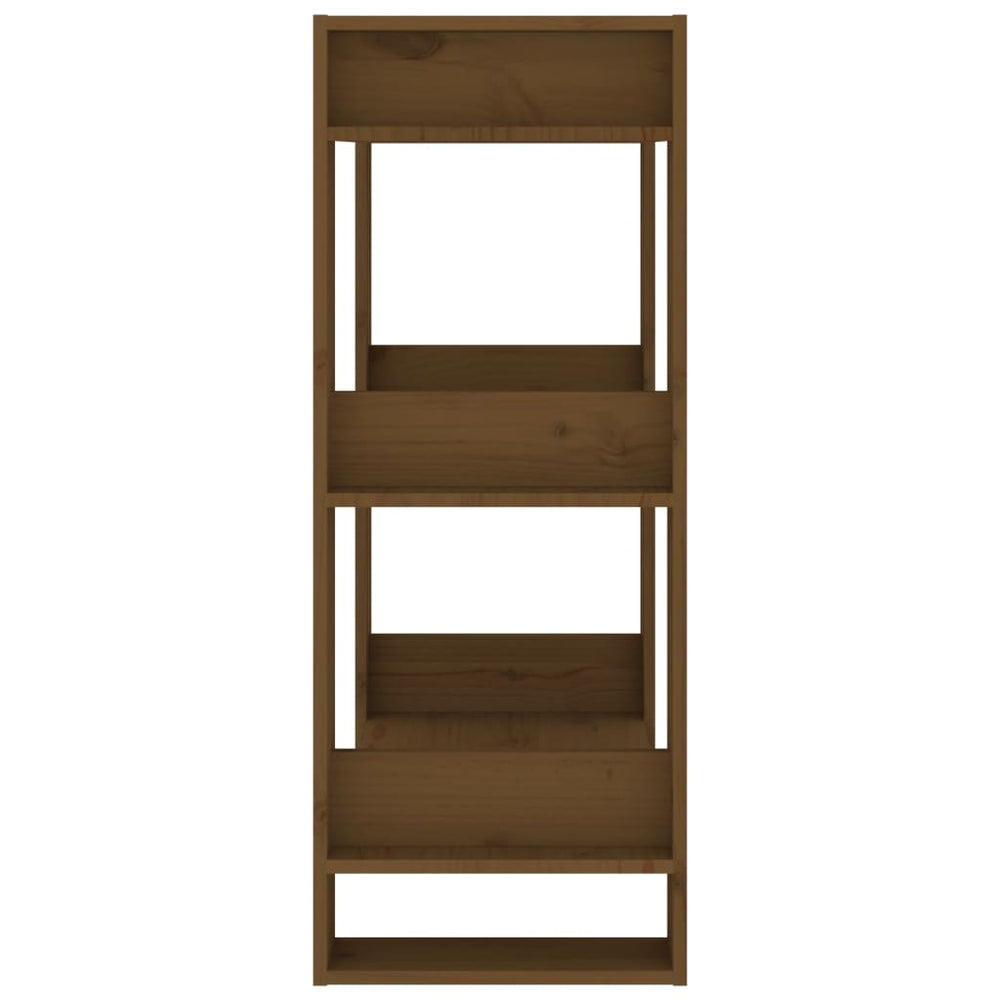 Boekenkast/kamerscherm 60x35x91 cm massief hout honingbruin MeubelReus