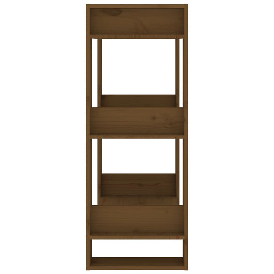 Boekenkast/kamerscherm 60x35x91 cm massief hout honingbruin MeubelReus