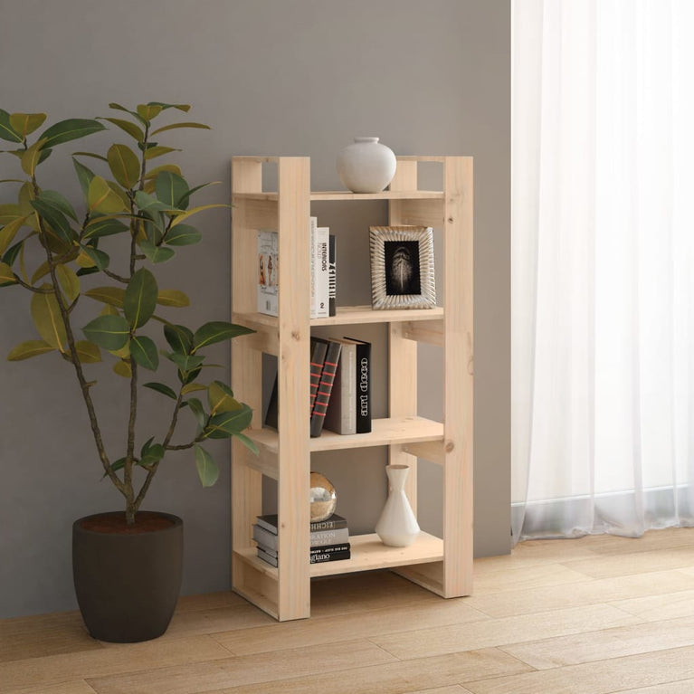 Boekenkast/kamerscherm 60x35x125 cm massief grenenhout MeubelReus