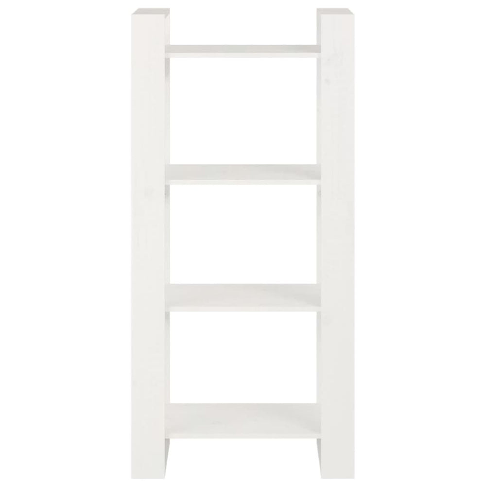 Boekenkast/kamerscherm 60x35x125 cm massief hout wit MeubelReus